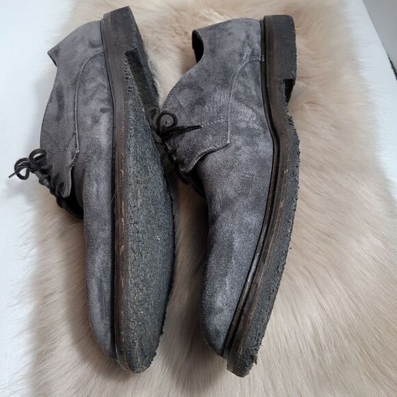 To Boot New York Men’s Adam Derick Grey Suede Oxford Rubber Sole Shoes Size 11 - Picture 8 of 11